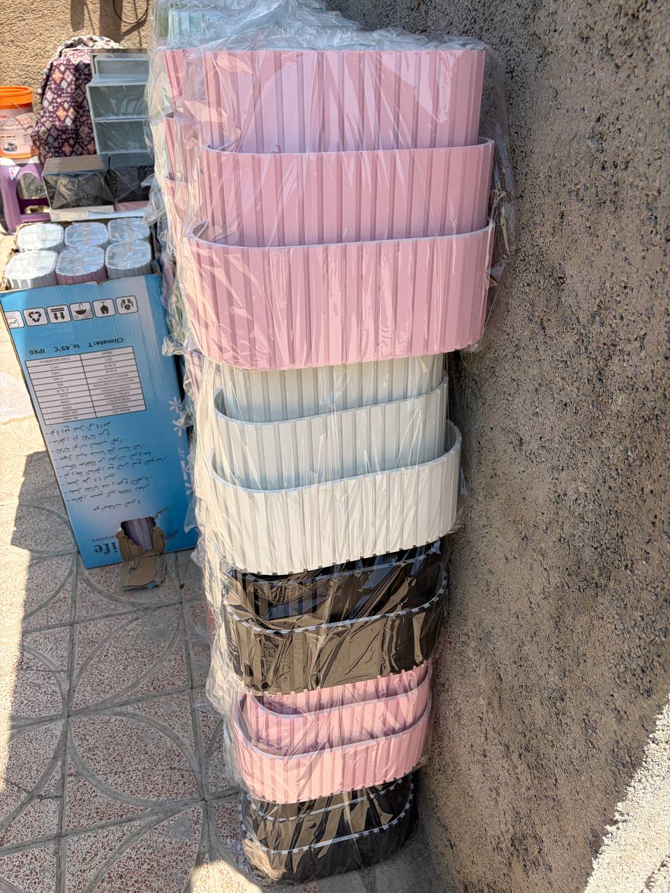 باکس گل pvc کرکره ای ۳سایز